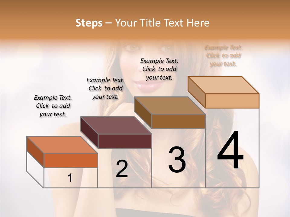 Blond Shiny Woman PowerPoint Template