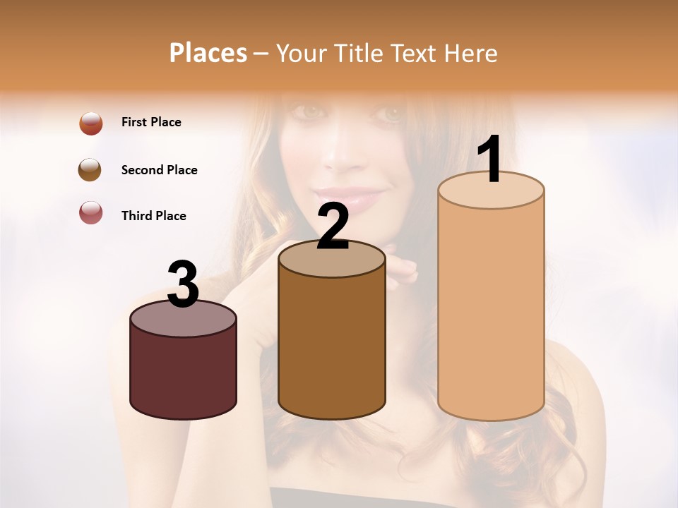 Adult Glamour Green Eye PowerPoint Template