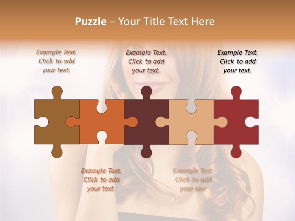 Adult Glamour Green Eye PowerPoint Template