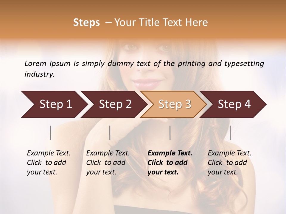 Adult Glamour Green Eye PowerPoint Template