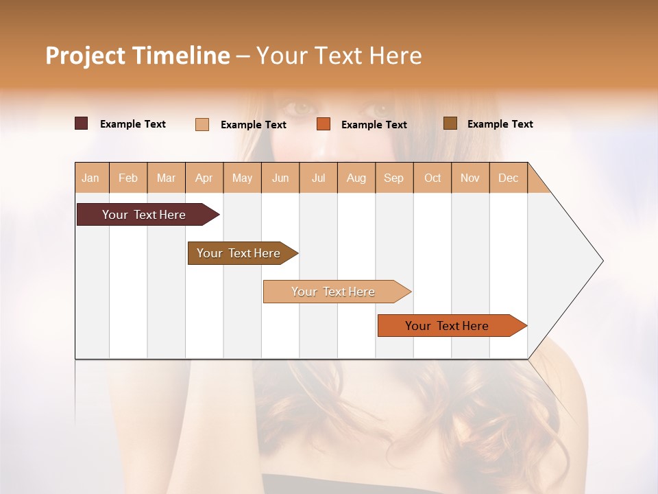 Adult Glamour Green Eye PowerPoint Template