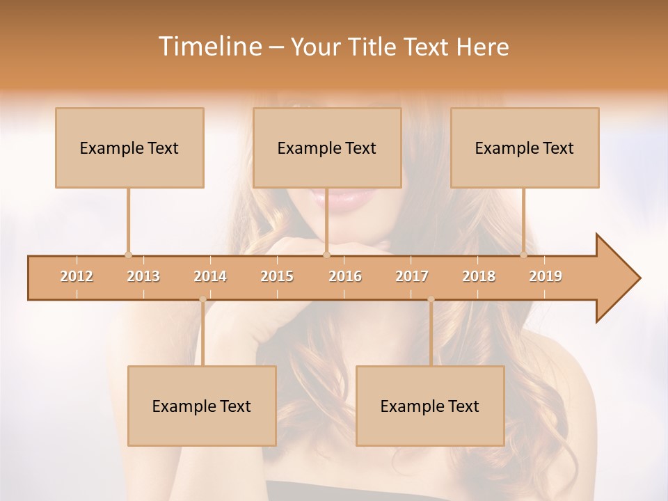 Adult Glamour Green Eye PowerPoint Template