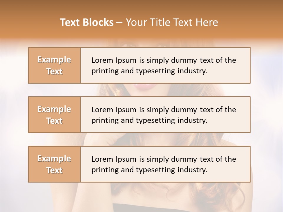 Adult Glamour Green Eye PowerPoint Template