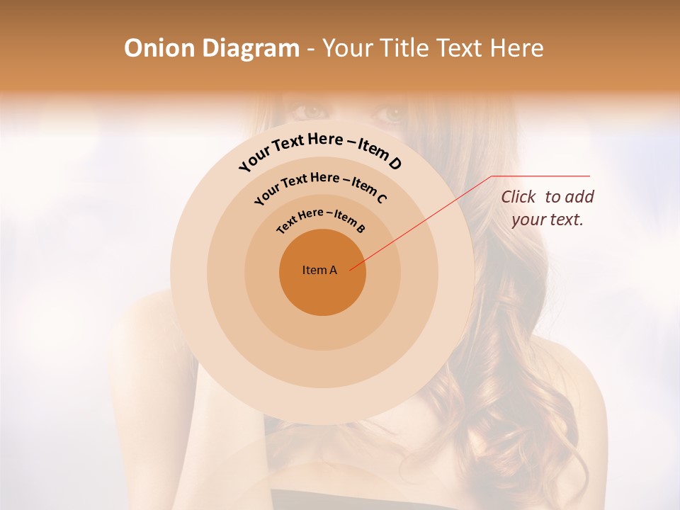 Adult Glamour Green Eye PowerPoint Template