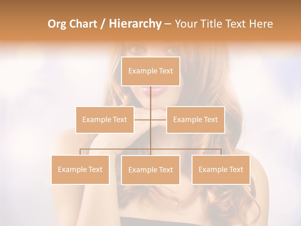 Adult Glamour Green Eye PowerPoint Template