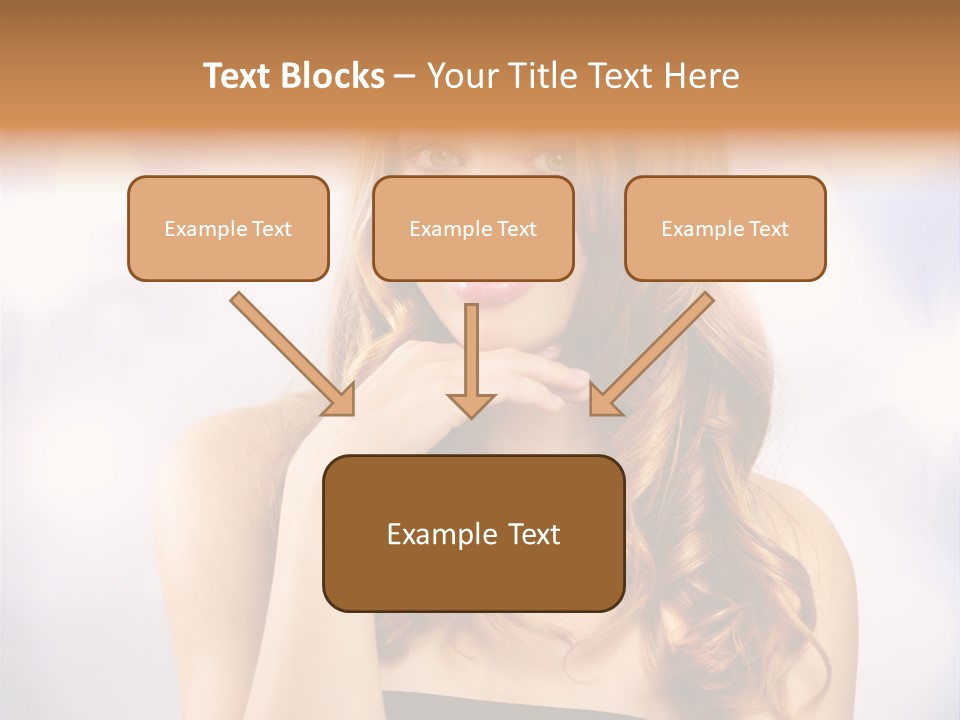 Adult Glamour Green Eye PowerPoint Template