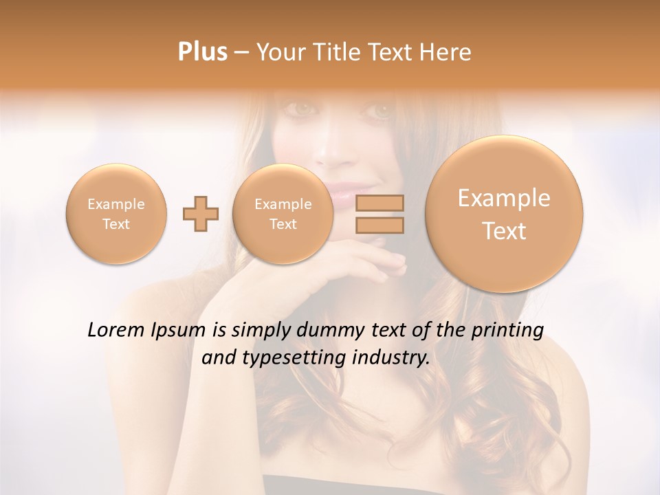 Adult Glamour Green Eye PowerPoint Template