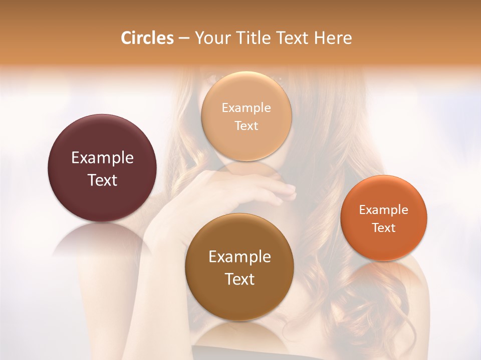 Adult Glamour Green Eye PowerPoint Template