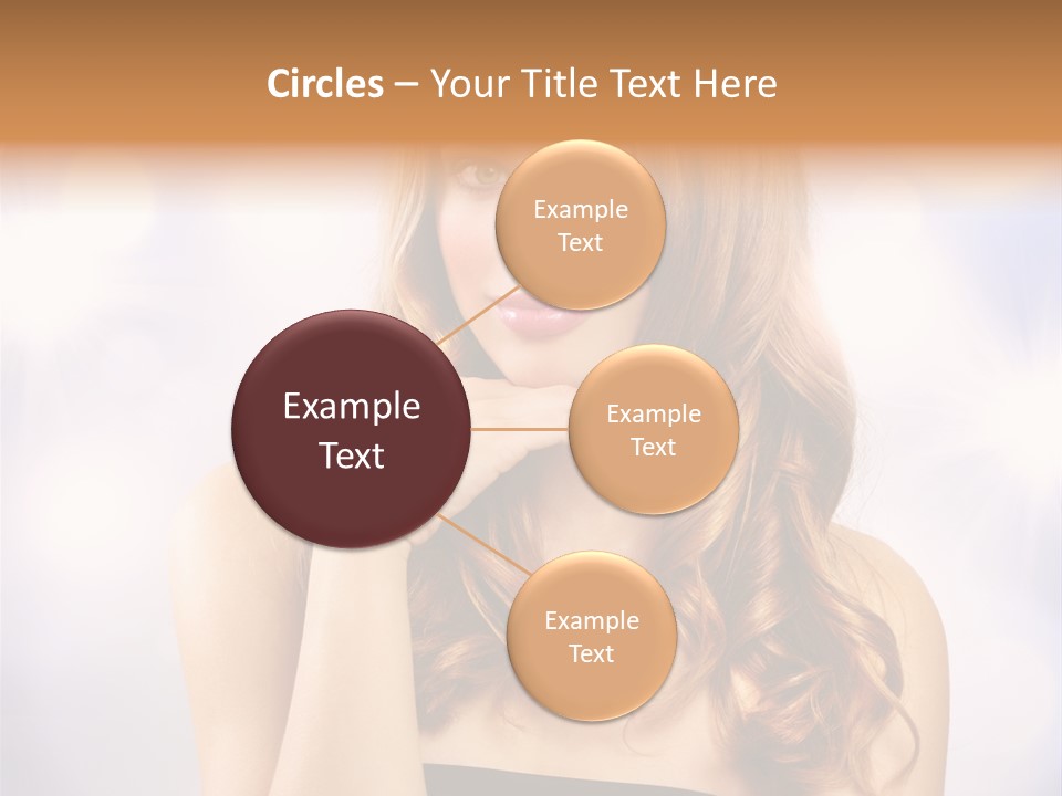 Adult Glamour Green Eye PowerPoint Template