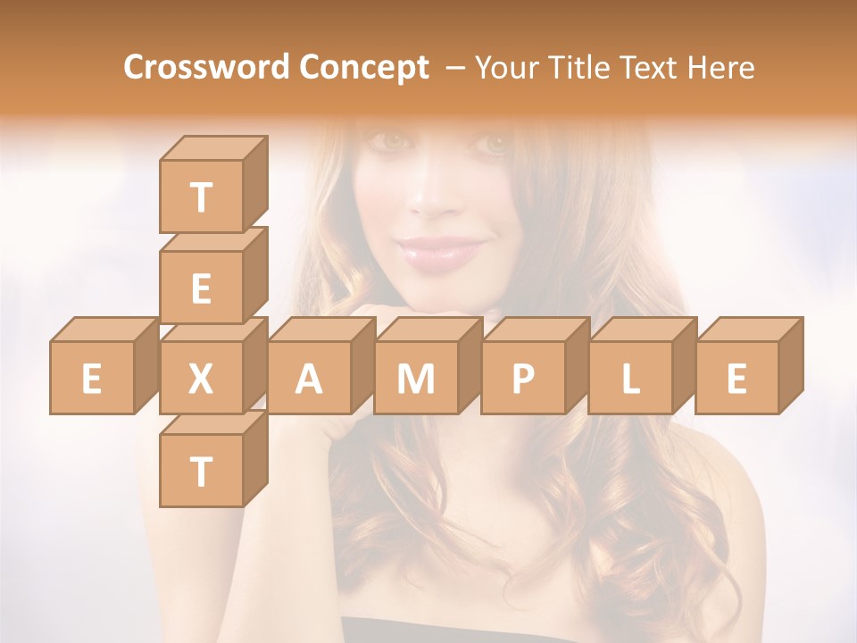 Adult Glamour Green Eye PowerPoint Template