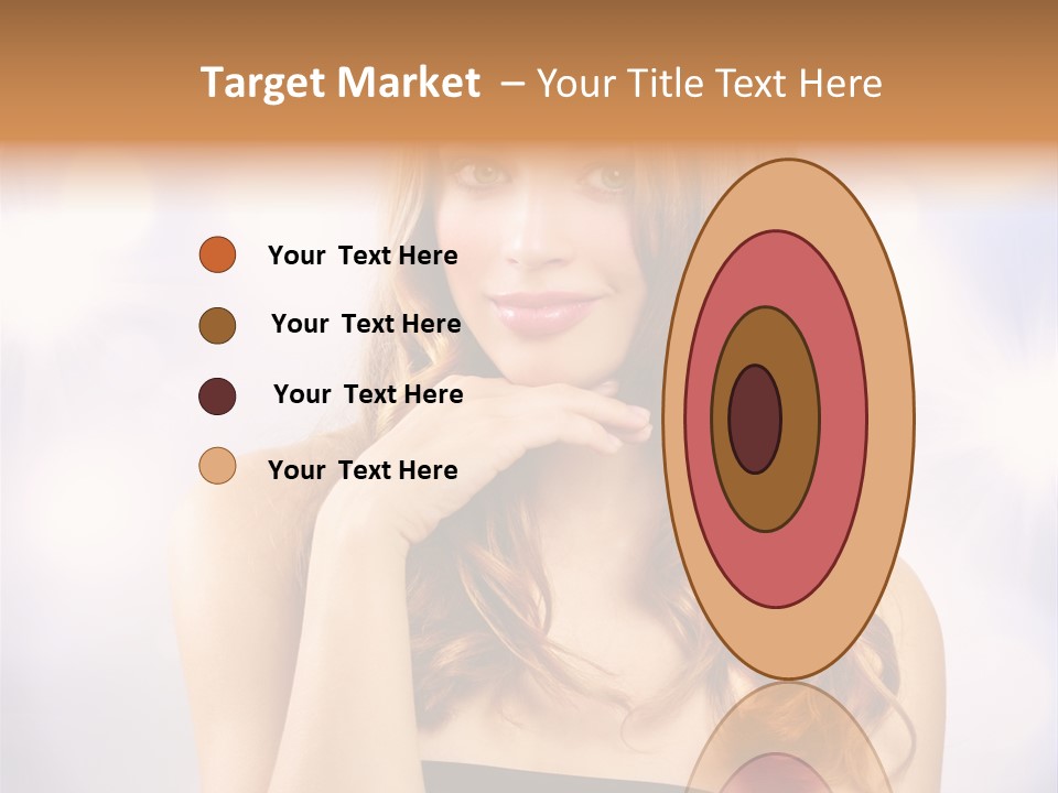 Adult Glamour Green Eye PowerPoint Template