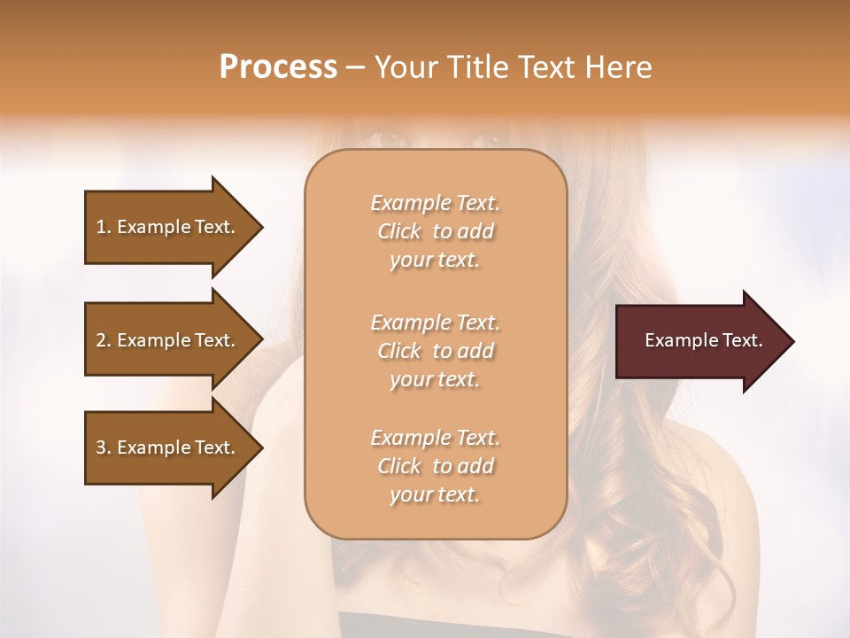 Adult Glamour Green Eye PowerPoint Template