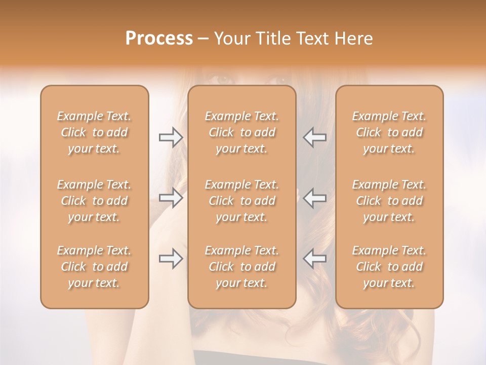 Adult Glamour Green Eye PowerPoint Template