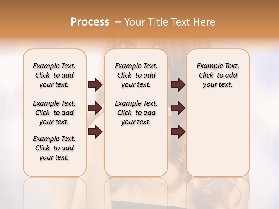 Adult Glamour Green Eye PowerPoint Template