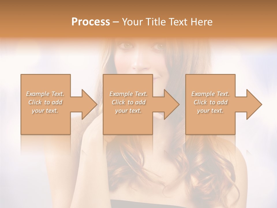 Adult Glamour Green Eye PowerPoint Template