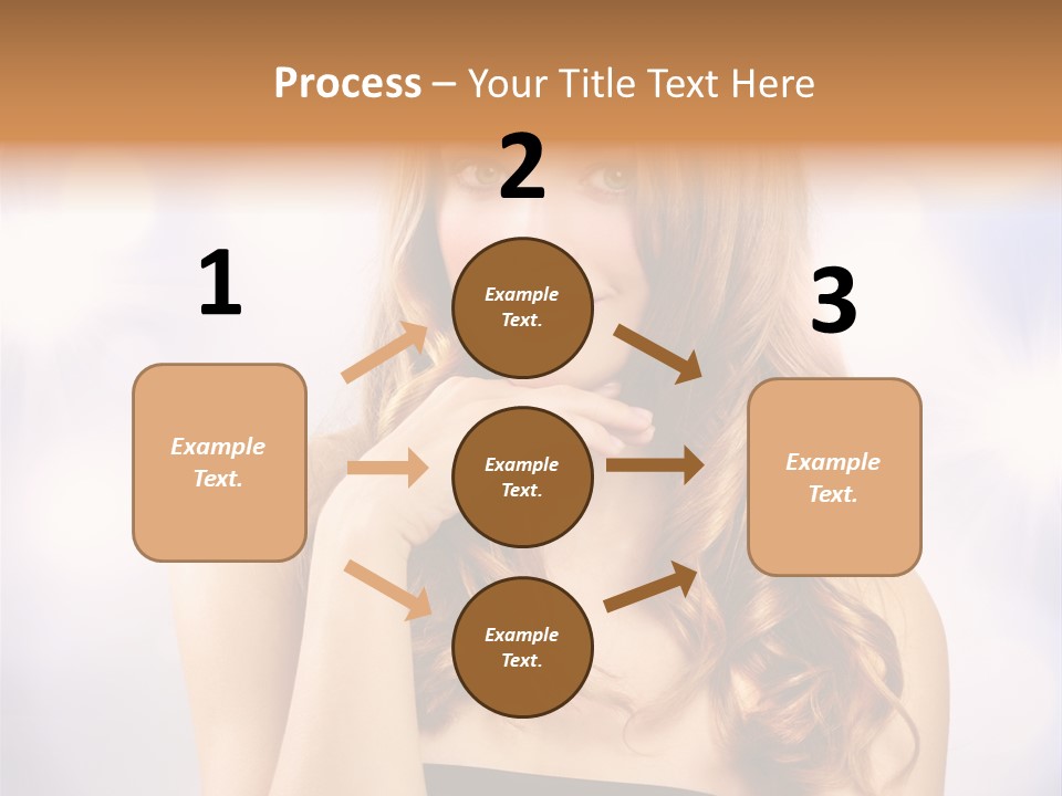 Adult Glamour Green Eye PowerPoint Template