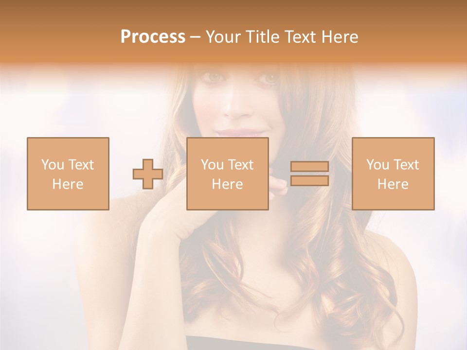 Adult Glamour Green Eye PowerPoint Template