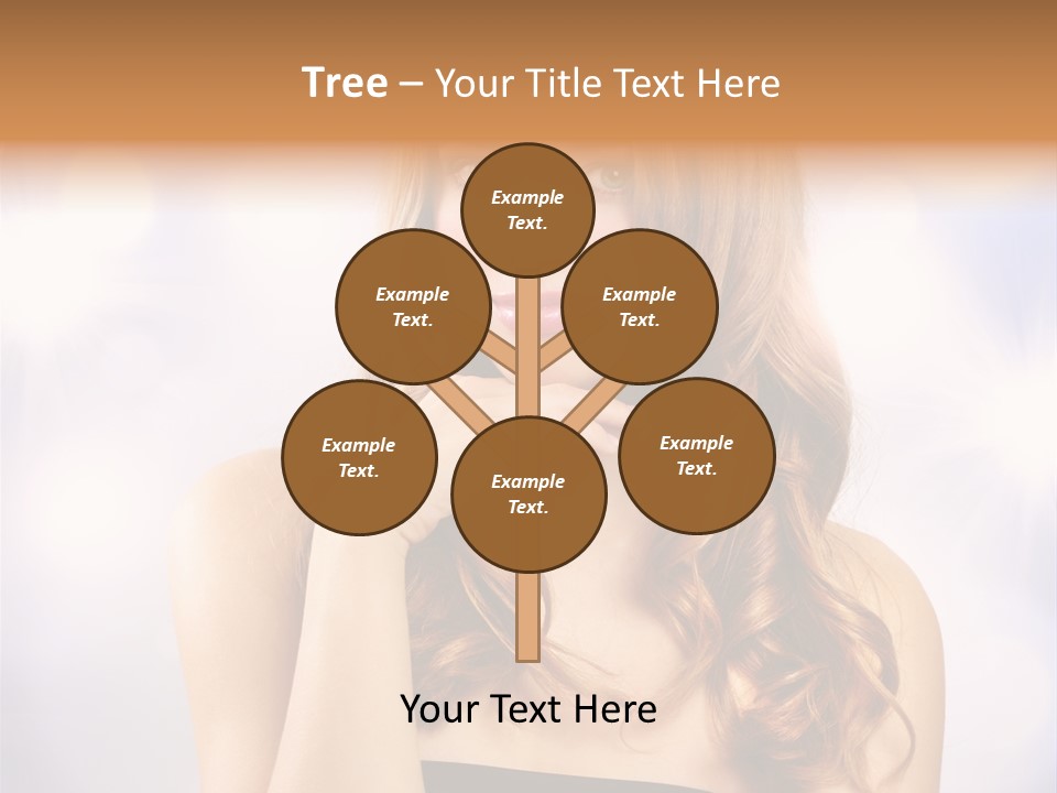 Adult Glamour Green Eye PowerPoint Template