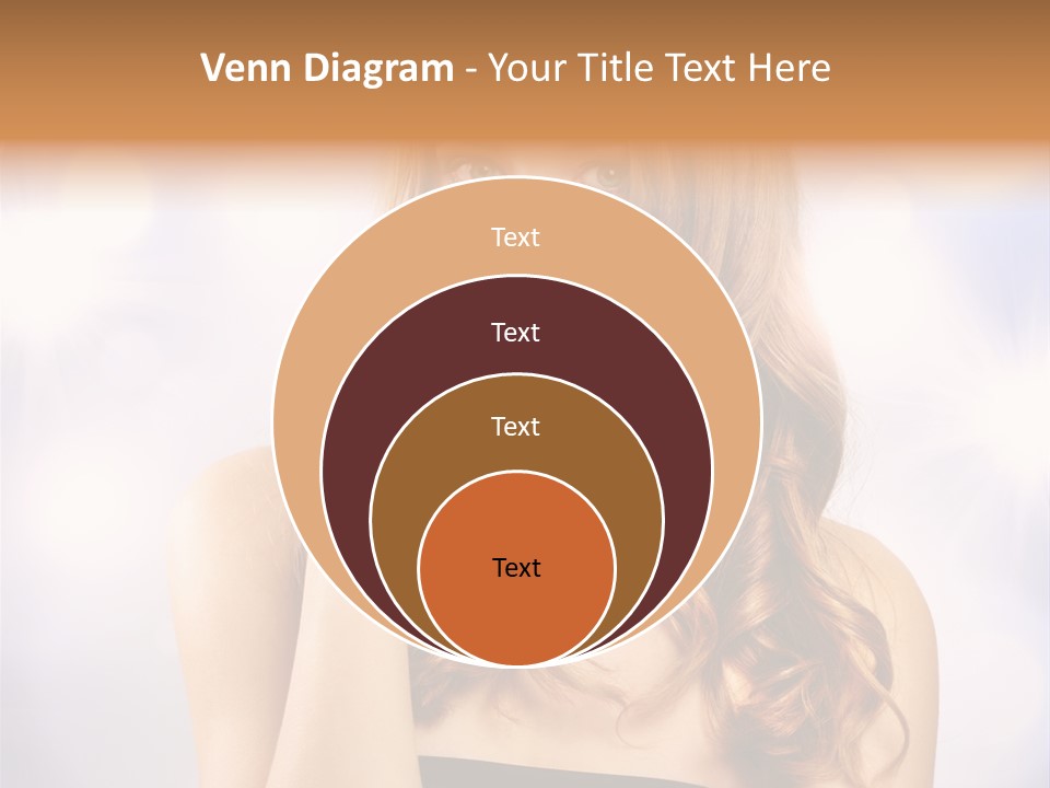 Adult Glamour Green Eye PowerPoint Template