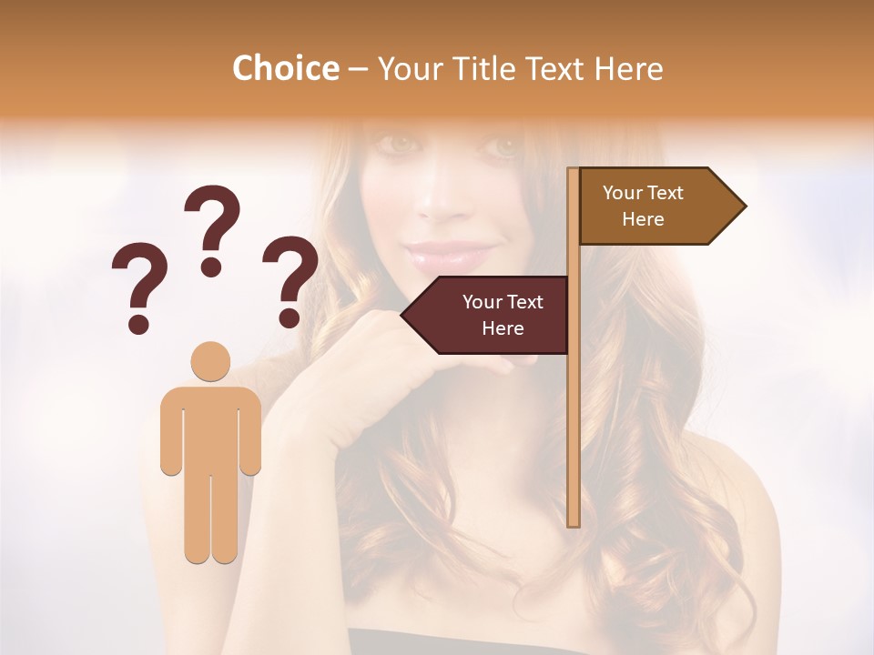 Adult Glamour Green Eye PowerPoint Template