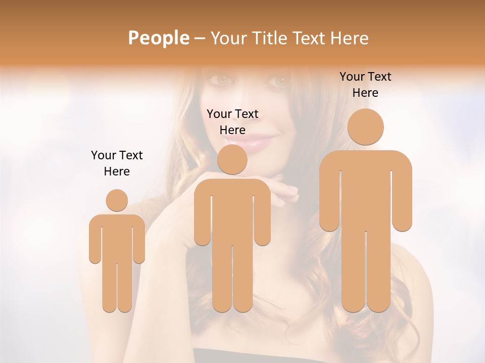 Adult Glamour Green Eye PowerPoint Template