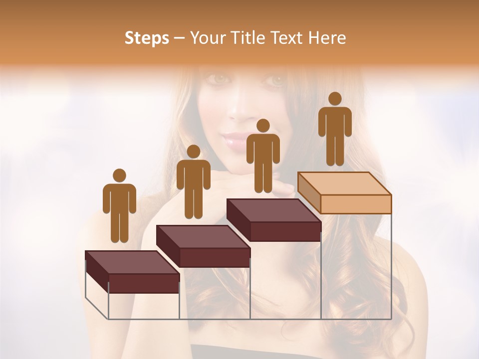 Adult Glamour Green Eye PowerPoint Template