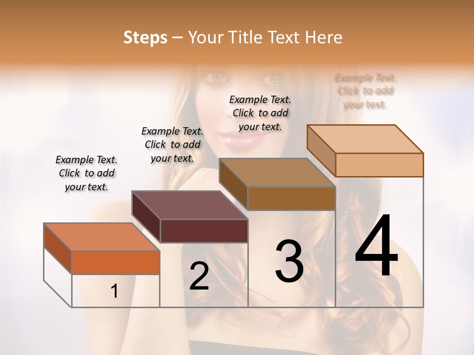 Adult Glamour Green Eye PowerPoint Template