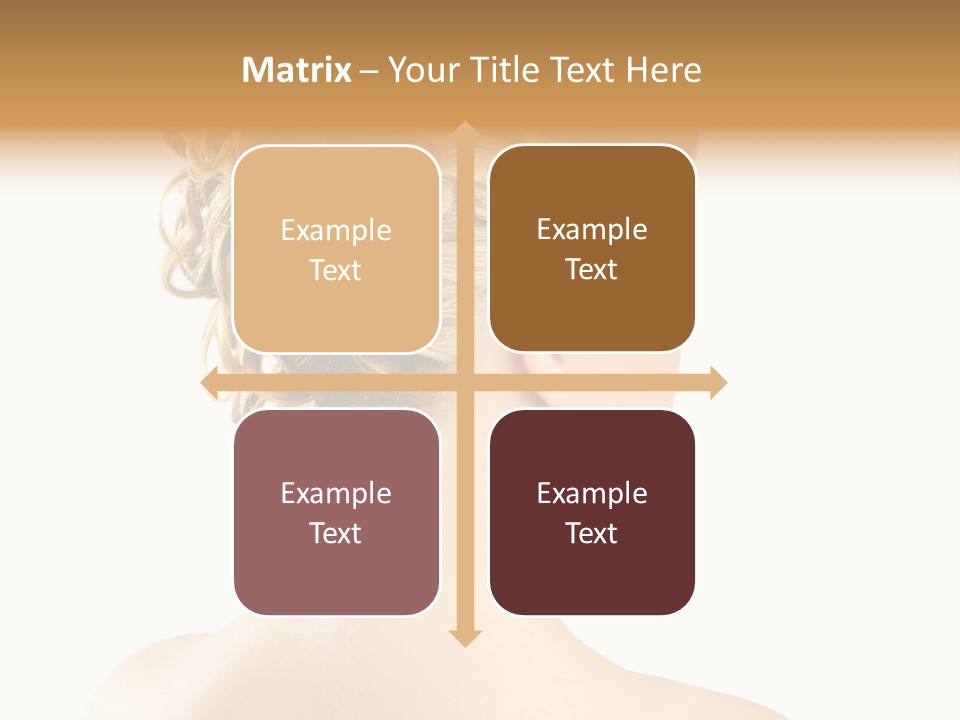 Hair Model White PowerPoint Template