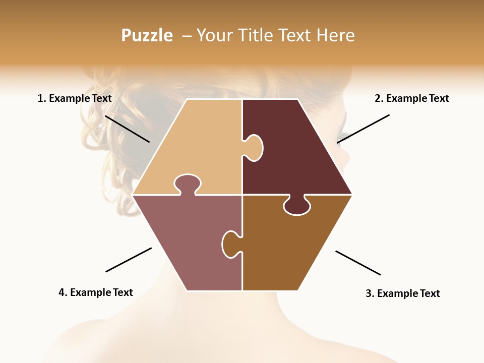 Hair Model White PowerPoint Template