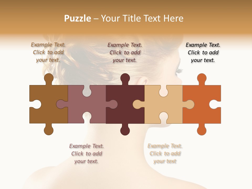 Hair Model White PowerPoint Template