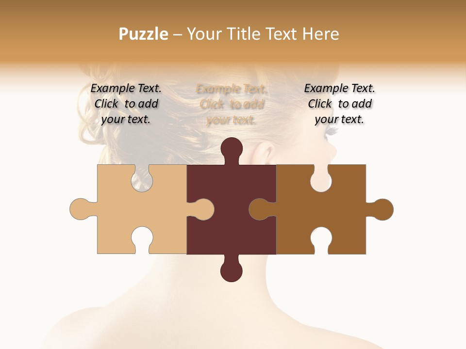 Hair Model White PowerPoint Template