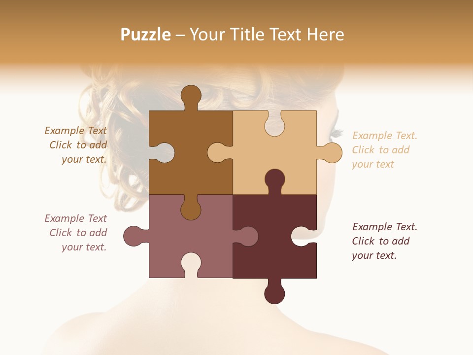 Hair Model White PowerPoint Template