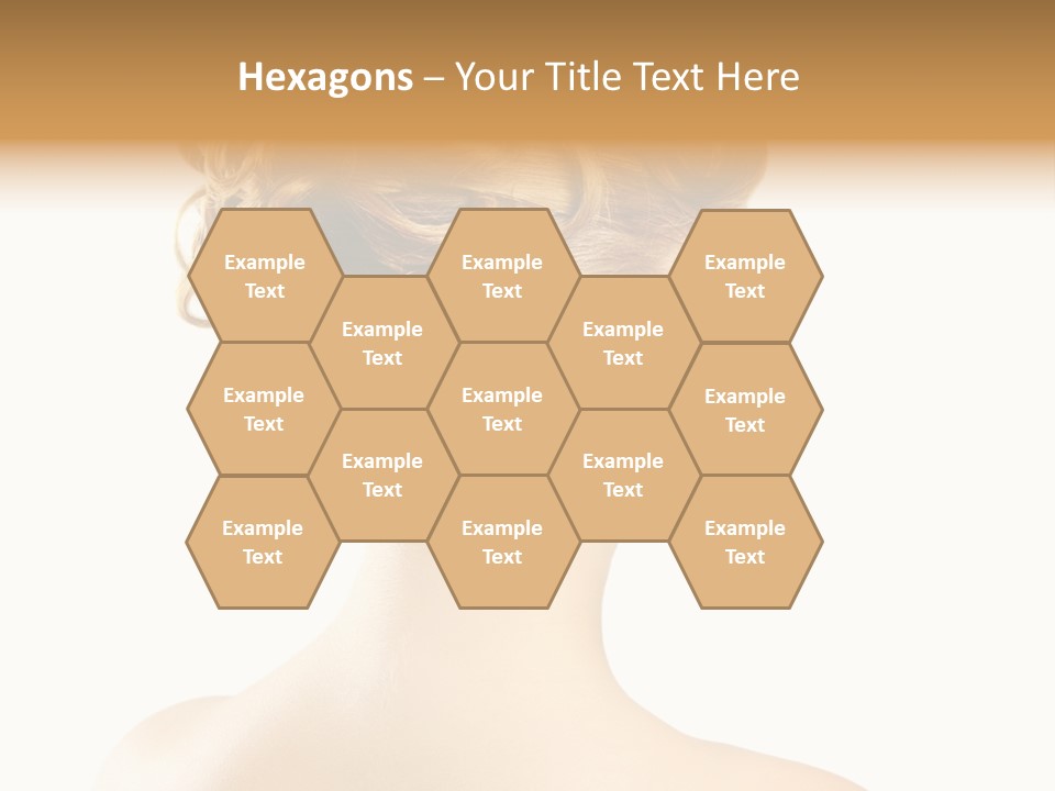 Hair Model White PowerPoint Template