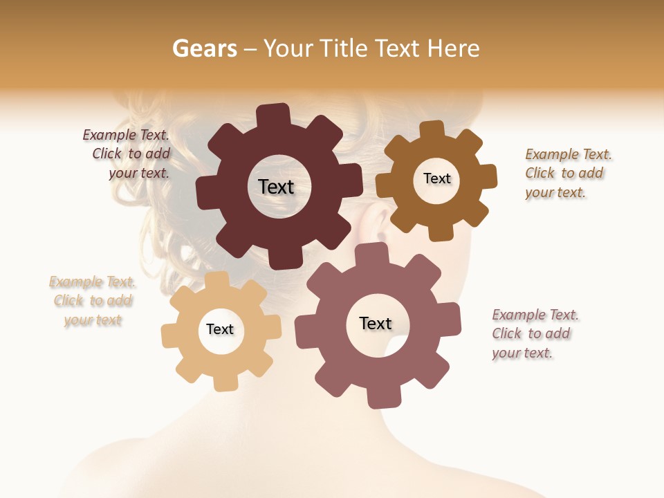 Hair Model White PowerPoint Template