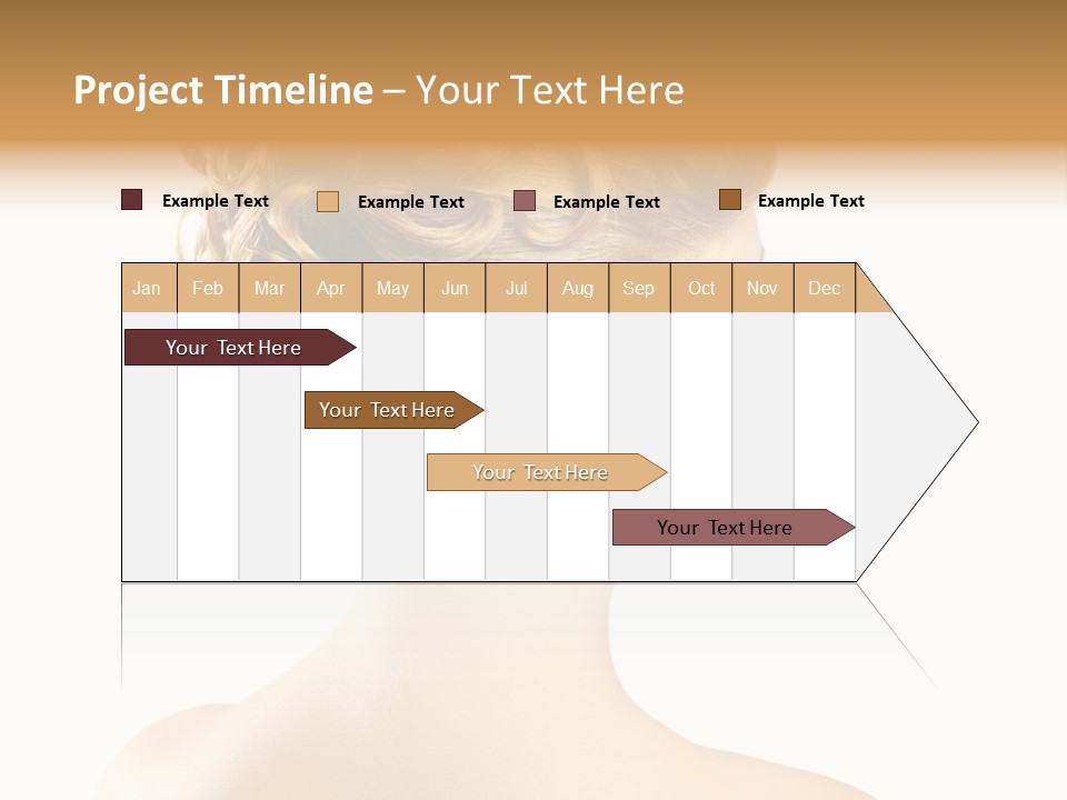 Hair Model White PowerPoint Template
