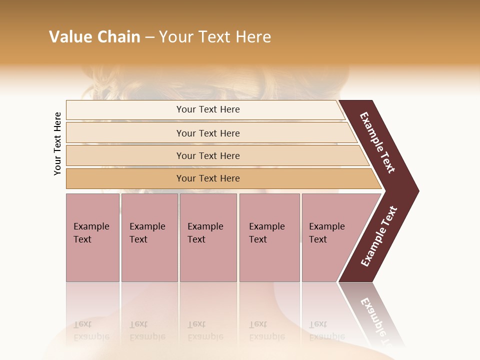 Hair Model White PowerPoint Template