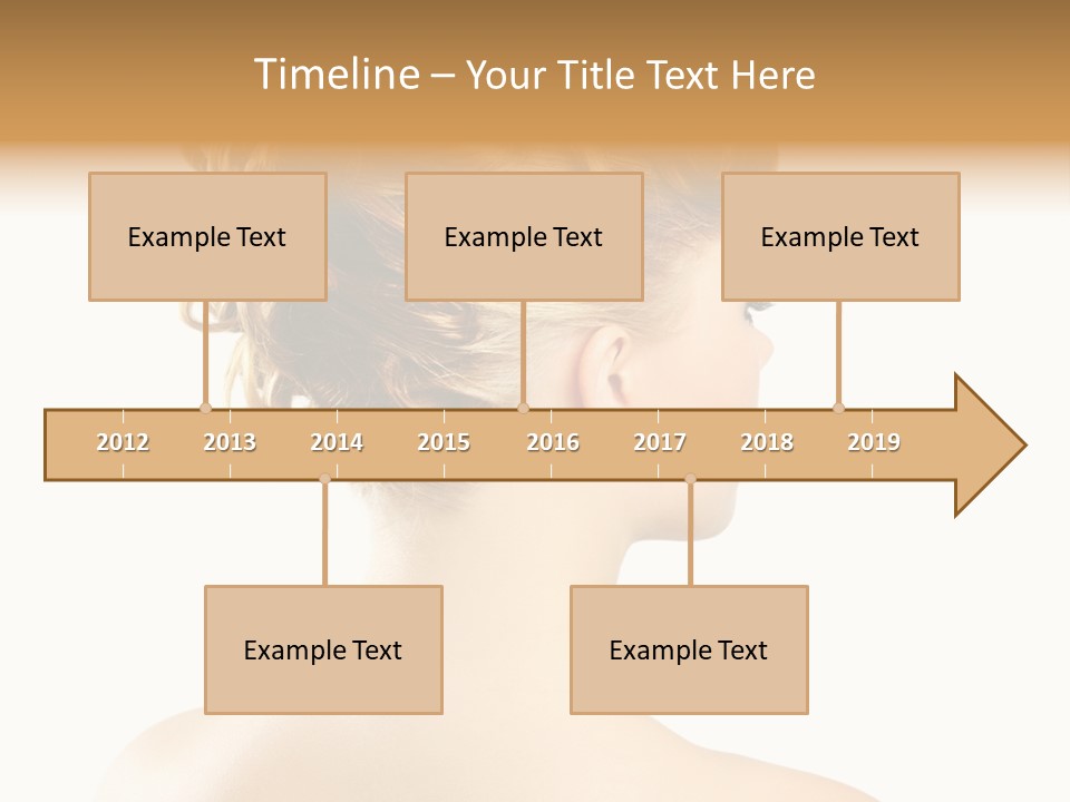 Hair Model White PowerPoint Template