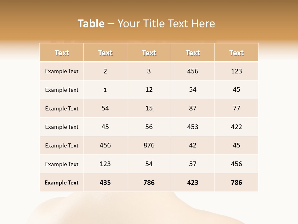 Hair Model White PowerPoint Template