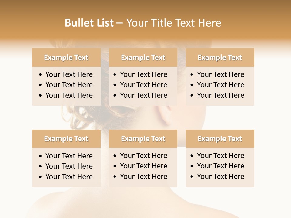 Hair Model White PowerPoint Template