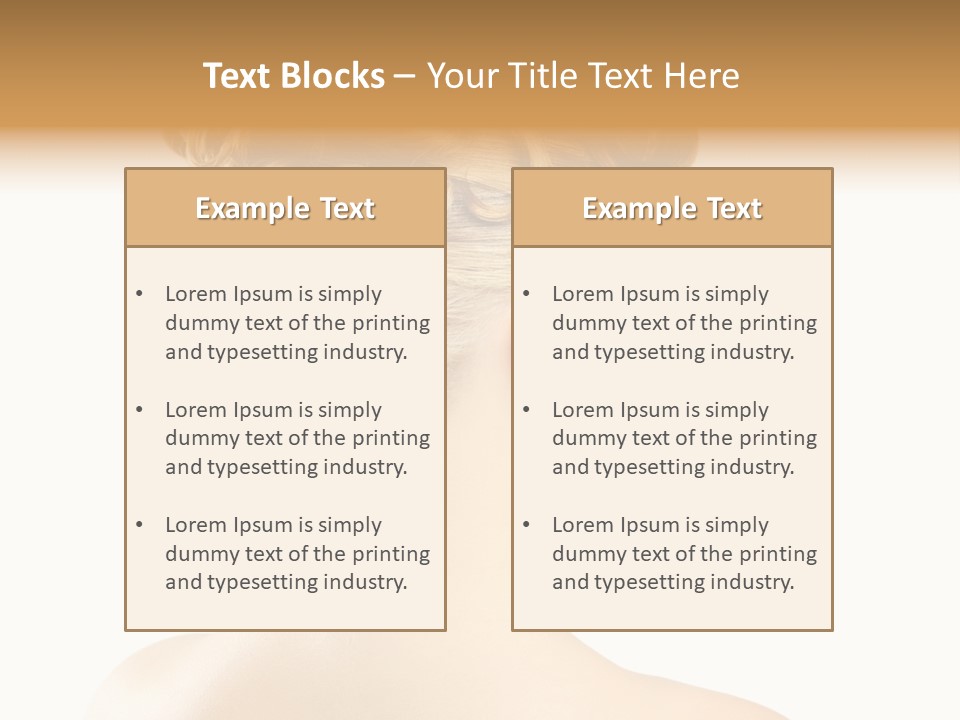 Hair Model White PowerPoint Template