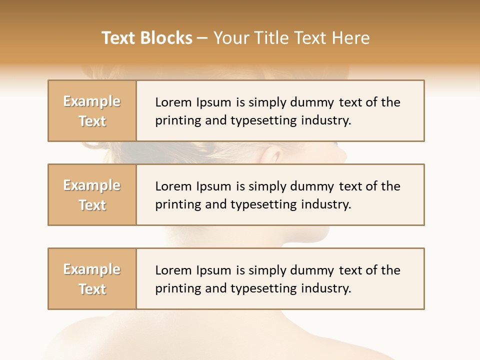 Hair Model White PowerPoint Template