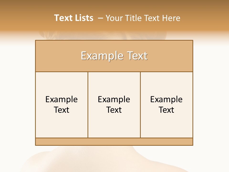 Hair Model White PowerPoint Template