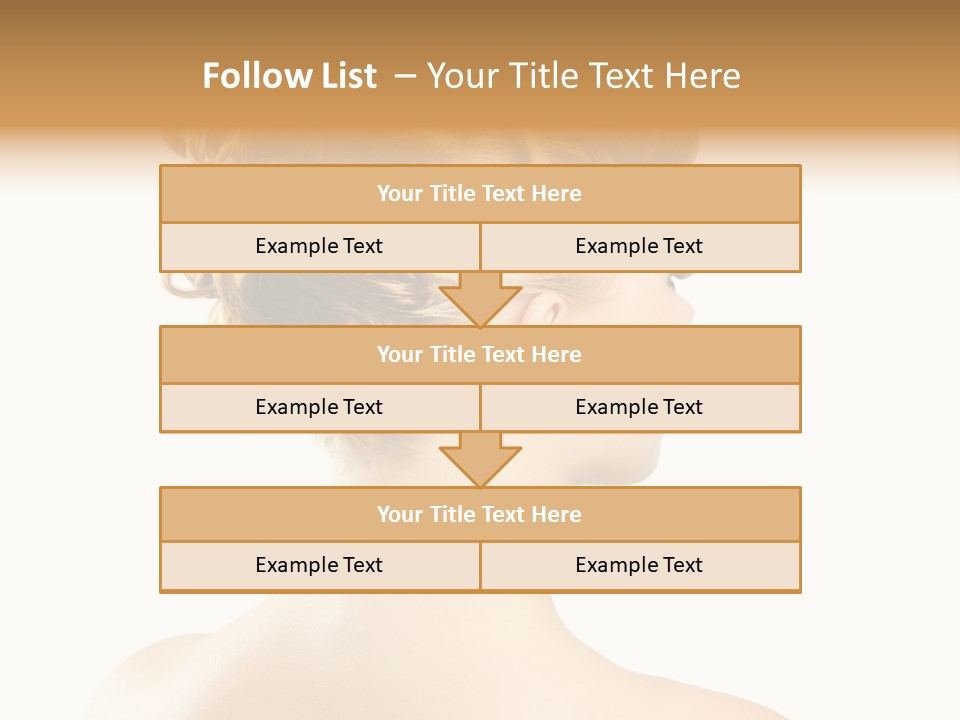 Hair Model White PowerPoint Template