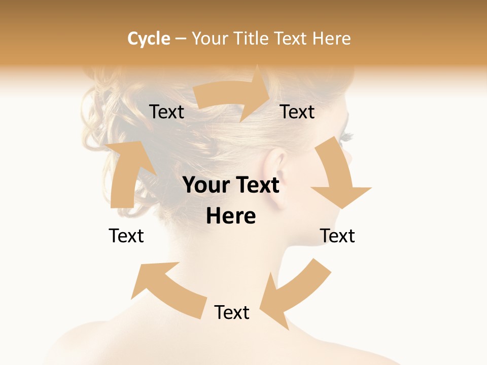 Hair Model White PowerPoint Template