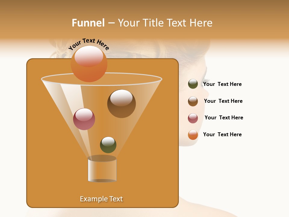 Hair Model White PowerPoint Template