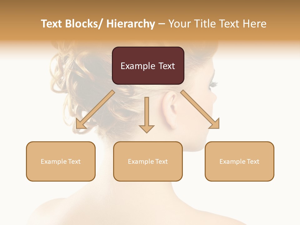 Hair Model White PowerPoint Template