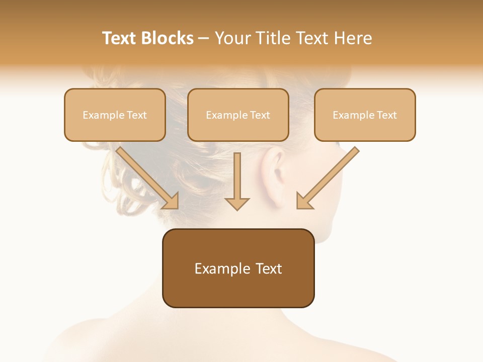 Hair Model White PowerPoint Template