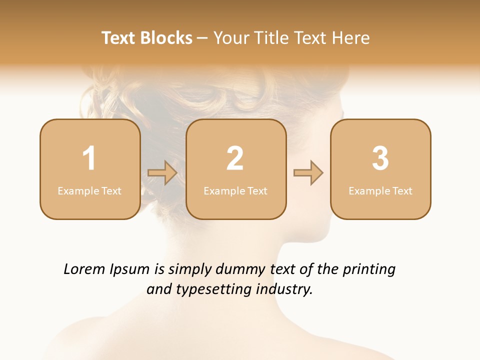 Hair Model White PowerPoint Template