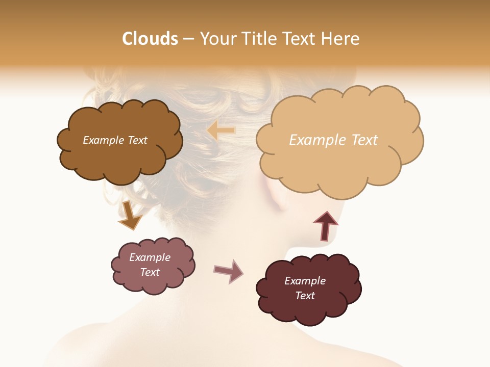 Hair Model White PowerPoint Template