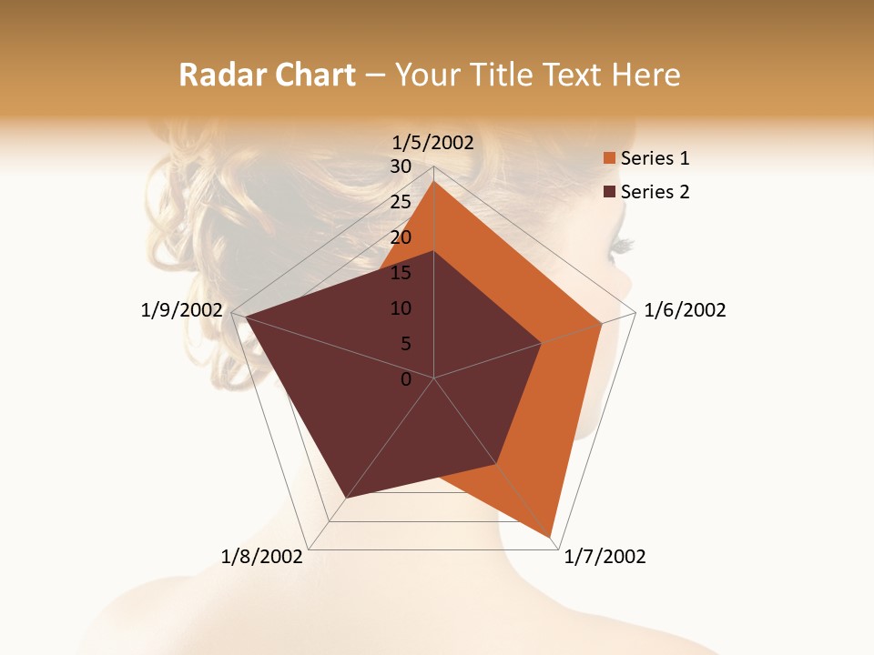 Hair Model White PowerPoint Template